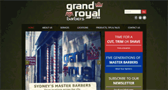 Desktop Screenshot of grandroyalbarbers.com.au